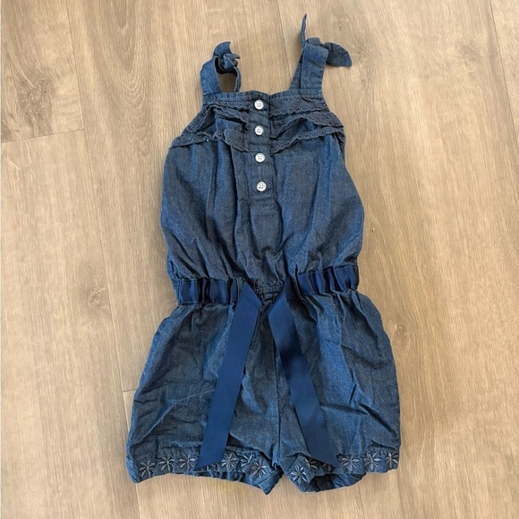 Speechless Other - Adorable Chambray Romper in Navy- size 4T